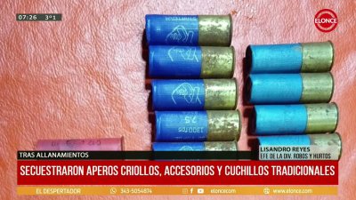 Recuperaron en Paran&aacute; valiosos aperos criollos robados a un tradicionalista de Pueblo Brugo